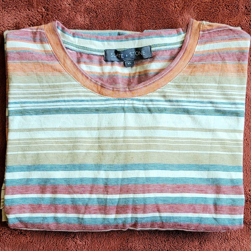 Slate & Stone Striped Short Sleeve Shirt